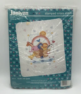 Janlynn Noah's Ark Birth Announcement Counted Cross Stitch Kit NIP - Picture 1 of 5