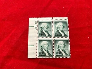 Scott 1031 Plate Block Of 4 George Washington MNH 1956 - Picture 1 of 2