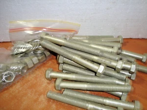 Zenith M12 x 100mm Hex Head Bolt & Nut & Washer QTY 25 Techshield - Picture 1 of 4