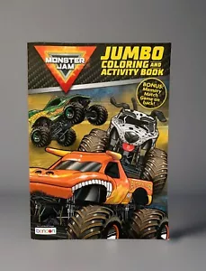 NEW Monster Jam Monster Trucks Jumbo Coloring & Activity Book - Picture 1 of 6