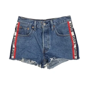 Pantalones Cortos de Jean Levi's 501 Spectator Deportivos Corte Para Mujer 24 Algodón Denim Premium - Imagen 1 de 12