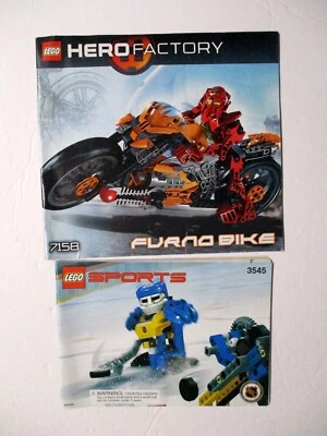 Lego SPORTS INSTRUCTIONS Manual 3545 & Hero Factory FURANO BIKE 7158 - Image 1 of 2