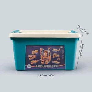 Robot Magnético Multifuncional: Excavadora y Coche de Ingeniería para Niños - Picture 1 of 9