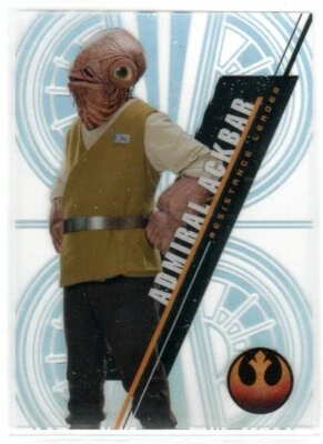 STAR WARS 2016 TOPPS HIGH TEK BASE SW-108 ADMIRAL ACKBAR FORM 2 PATTERN 2 - Image 1 of 2