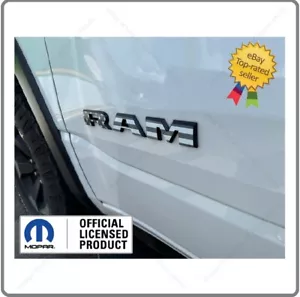 19-25 Gen5 RAM Side OVERLAY Decals American Flag USA Stickers Black White FD1C1 - Picture 1 of 3
