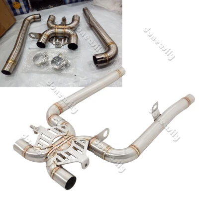 Tubo de conexión sistema de escape para Triumph Bonneville T100 T120 Gold Line 2021-2024 Foto 1 de 4