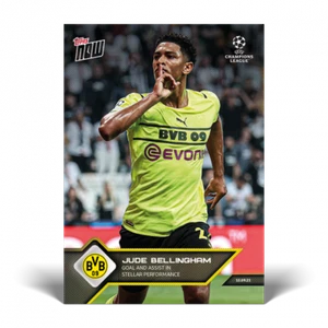 2021 TOPPS NOW UCL #26 JUDE BELLINGHAM - GOL Y ASISTENCIA EN RENDIMIENTO ESTELAR - Imagen 1 de 2
