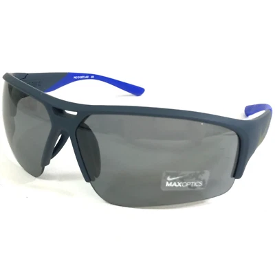 Gafas de sol Nike PRO EV0872 402 610 azul mate media montura con lentes grises Foto 1 de 4
