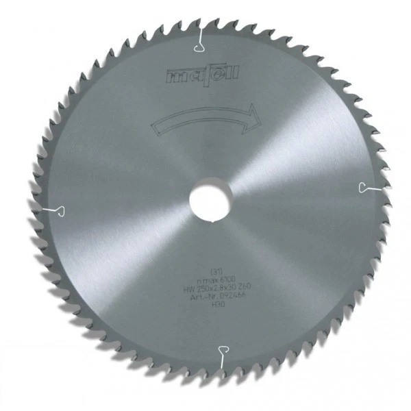 Mafell Sägeblatt HM - 250 x 2,8/3,2 x 30 mm - Z 60 Zugsäge Erika - 85 ec - Artik - Bild 1 von 1