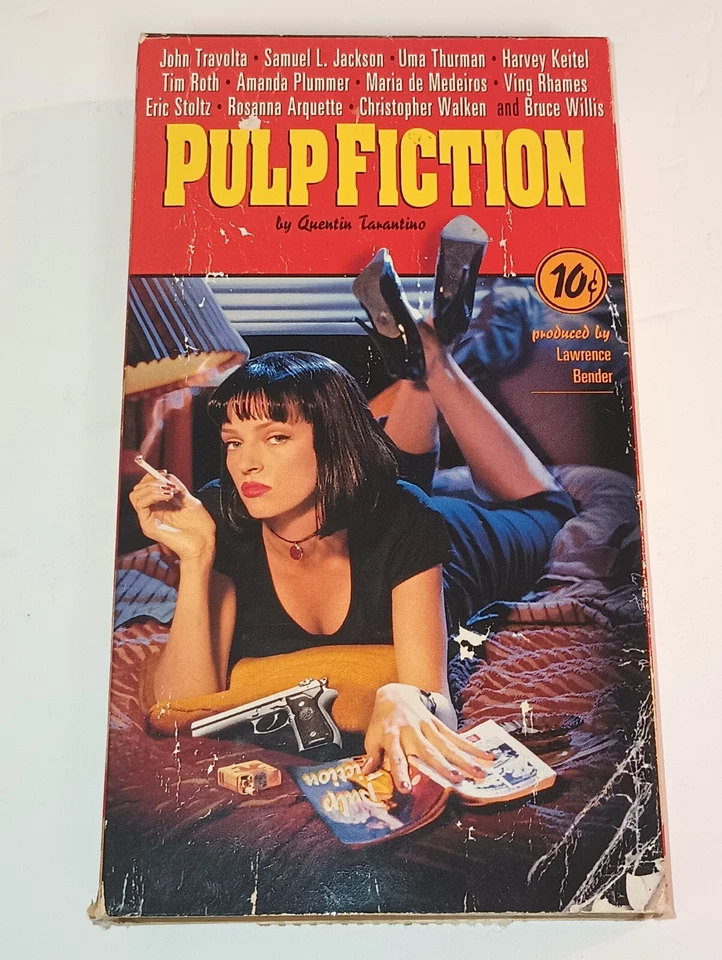Pulp Fiction VHS 1994 Miramax Quentin Tarantino Travolta Thurman Classic Movie - Image 1 of 4