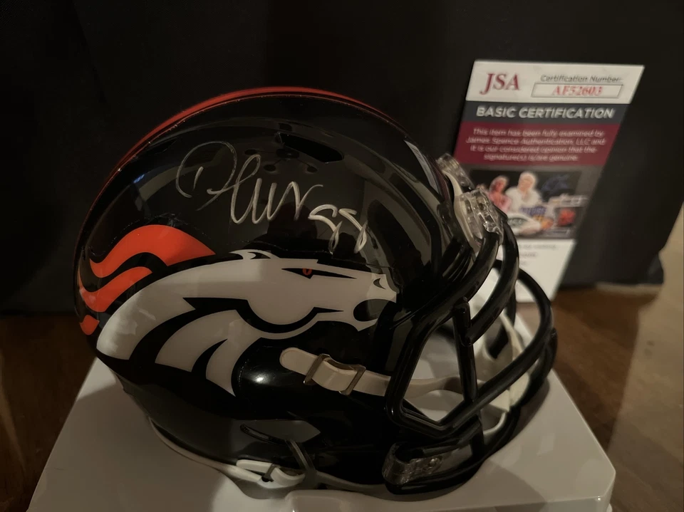 Demaryius Thomas signed autographed speed mini helmet JSA COA DENVER BRONCOS - Image 1 of 3