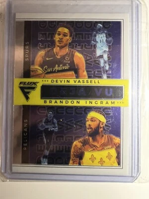 2020-21 Flux Deja Vu Silver #11 BRANDON INGRAM/DEVIN VASSELL  Pelicans/Spurs  - Image 1 of 4