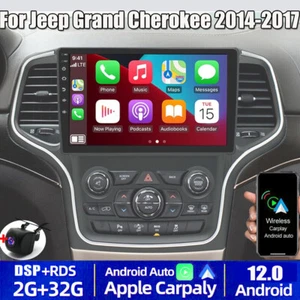 Car Radio for Jeep Grand Cherokee 2014-2017 GPS Navigation Android Carplay 2+32G - Picture 1 of 18