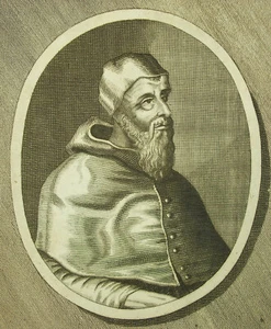 Portrait Pope Clement VII Jules Of Medici Ap Sebastiano Del Lead c1700 - Picture 1 of 5