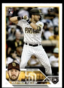2023 Topps Update Matthew Batten RC San Diego Padres #US38 - Imagen 1 de 2