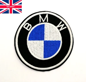 Parche de hierro para coser BMW 75 mm logotipo de automóvil motocicleta emblema motociclista parches bordados - Imagen 1 de 4
