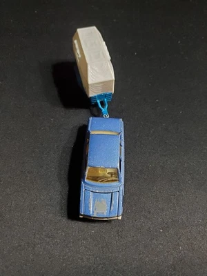 (1279) Majorette Peugeot 604 bleu 1:60 + van - Photo 1/4