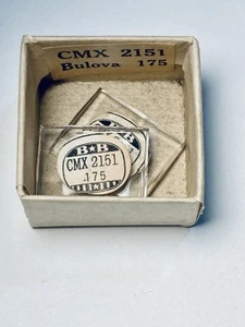 2x BB CMX 2151 Watch Crystals | NOS Mineral Glass | Bulova 175 Fit | Vintage - Picture 1 of 2