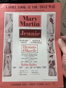 M 1963 MARY MARTIN Revue Noten JENNIE 'I Still Look At You That Way' - Bild 1 von 1