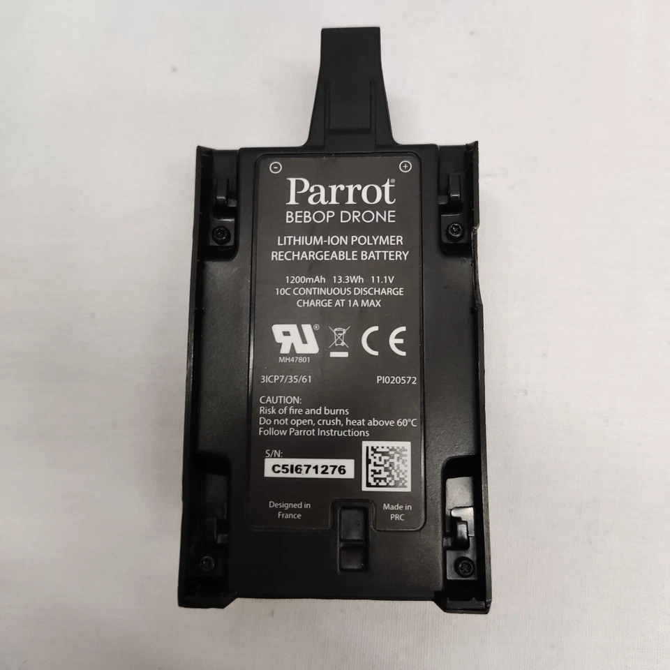 BATERIA RECARREGÁVEL DE ÍON DE LÍTIO PAPAGAIO 1200MAH 13.3WH 11.1V PARA DRONE BEBOP - Imagem 1 de 4
