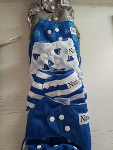 Nora's Nursery Adjustable Cloth Baby Diapers  Wet bag - Picture 1 of 9