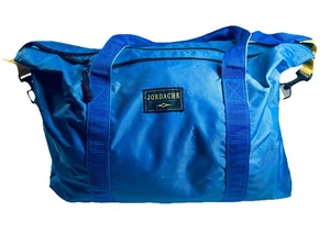 Vintage 1990s Jordache Nylon Tote Duffle Bag Blue Strap - Picture 1 of 6