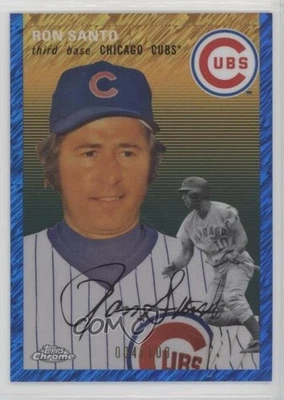 2023 Topps Chrome Platinum Anniversary Blue Shimmer Refractor /100 Ron Santo HOF - Image 1 of 2