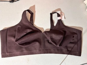 Cacique Cotton Collection Bra 54DDD Unlined Full Coverage No Wire Brown New - Picture 1 of 4