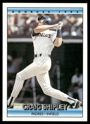 Craig Shipley 1992 Donruss #667 RC San Diego Padres - Image 1 of 2