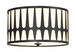 Royston 3-Light Ceiling Mount in Black - Picture 1 of 5
