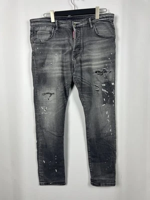 DSQUARED2 Denim Gray Regular Straight Jeans Size 52 - Image 1 of 4
