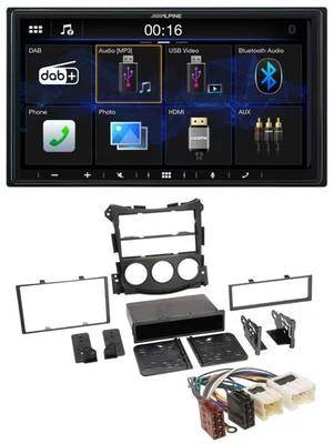 Alpine Bluetooth 2DIN MP3 DAB USB Autoradio für Nissan 370Z Coupe Roadster ab 10 - Bild 1 von 4