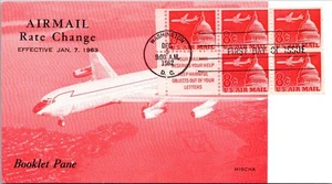 FDC 1962 SC #C64b Mischa Cachet - Washington DC - Sheet Of 5 + Label - J18299 - Picture 1 of 2