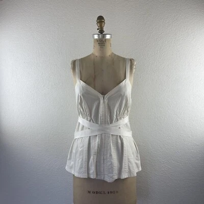 Blusa Twenty8Twelve l 6 Antoinette Marfil Calce Acampanada Entrecruzada Cinta Gancho Ojo Foto 1 de 4