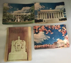 Vintage Lot 4 Super Xograph 3D Washington DC Postkarten - Neu aus altem Lagerbestand - Bild 1 von 9