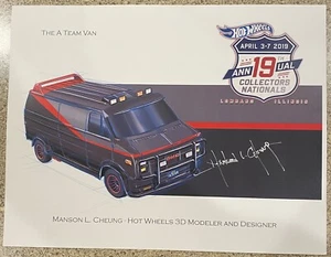 Manson Cheung Hot Wheels 19th Nationals Convention A Team E Sheet - Picture 1 of 1