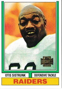 2001 Topps Archives Otis Sistrunk Football Trading Card #60 Raiders - Picture 1 of 2