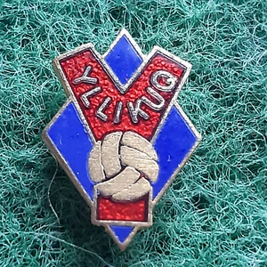 Football club FC YLLIKUQ POGRADETCI ALBANIA enamel stick pin badge 1970`s - Picture 1 of 2