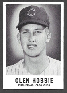 1960 Leaf Sports Novedades #20 Glen Hobbie Chicago Cubs ex como nuevo A - Imagen 1 de 2