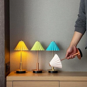 LÁMPARA ORIGAMI PORTÁTIL USB Luces de Mesa Iluminación Latón Cobre Gotero de Café - Imagen 1 de 28