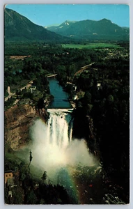 Postal de Snoqualmie Falls Washington Cascade Mountains - Imagen 1 de 2