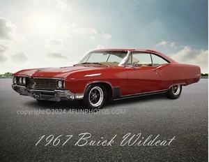 1967 Buick Wildcat Muscle Car 8"x10" Premium Fotodruck Mancave - Bild 1 von 1