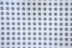 55" weiß klein Karo Vorhang Spitze Stoff - Meterware - Bild 1 von 1