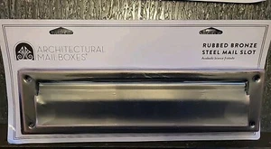 Architectural Mailboxes Rubbed Bronze Steel Mail Slot MSOORCAM  - Picture 1 of 4