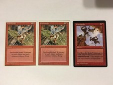 3X EARTHQUAKE 2X 4TH ED 1X PORTAL / SP/NM / WRONGWAY052