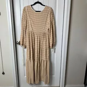 Maxi abito a strati Madewell x Christy Dawn Cottagecore boho prateria contadina M - Foto 1 di 6