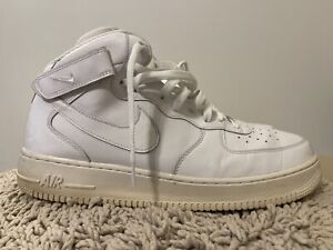 Nike Air Force 1 One Mid ‘07, 315123-111, White, Mens Basketball Shoes, Size 13