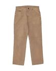 WRANGLER Damskie Texas Stretch Proste spodnie rekreacyjne W32 L30 Brązowe BI85
