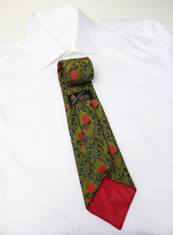 Corbata COMMODORE para hombre talla única bordada en punta patrón floral multicolor Foto 1 de 4