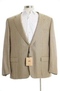 $3,000 Sartoria Partenopea Italy 48R 100% Cashmere Green w/ Blue Plaid Blazer - Picture 1 of 6